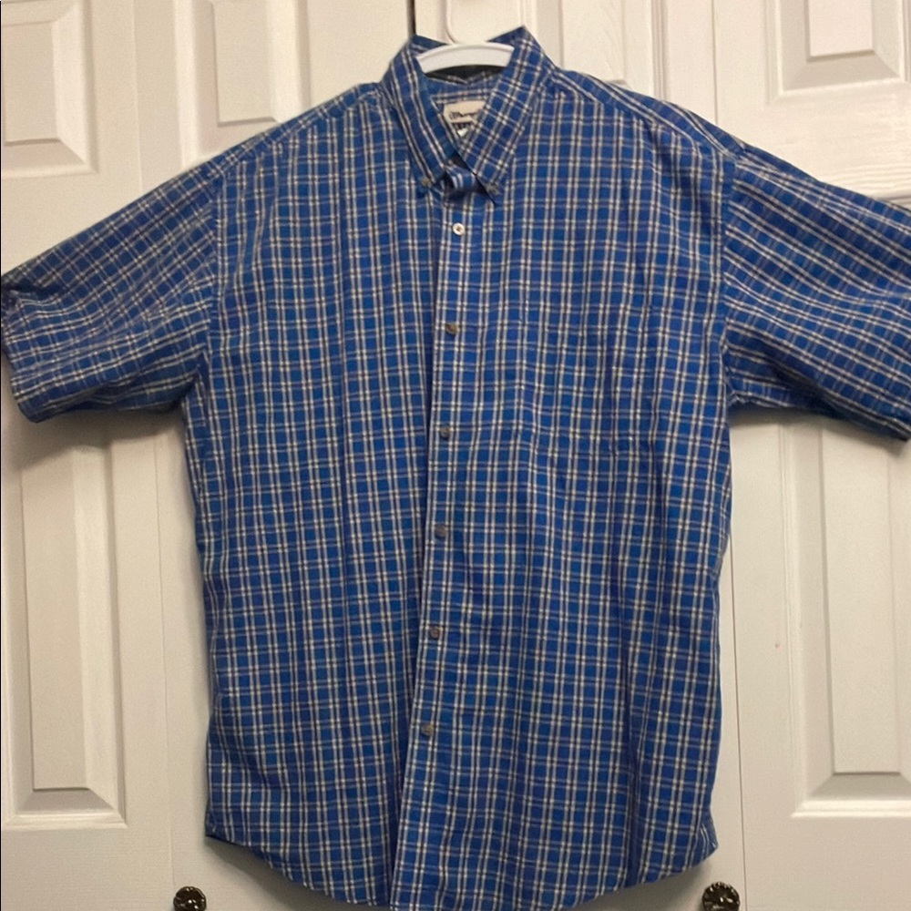 Blue Plaid Men's Shirt